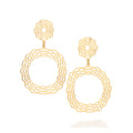 GOLD WAVES OF HISTORY MAXI EARRINGS