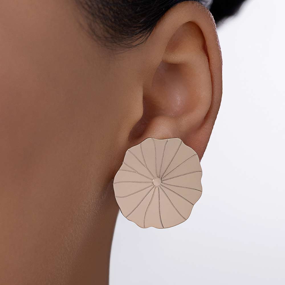 GOLD LEGACY FLOWER MAXI EARRINGS