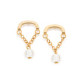 GOLD PORTOFINO PEARL EARRINGS