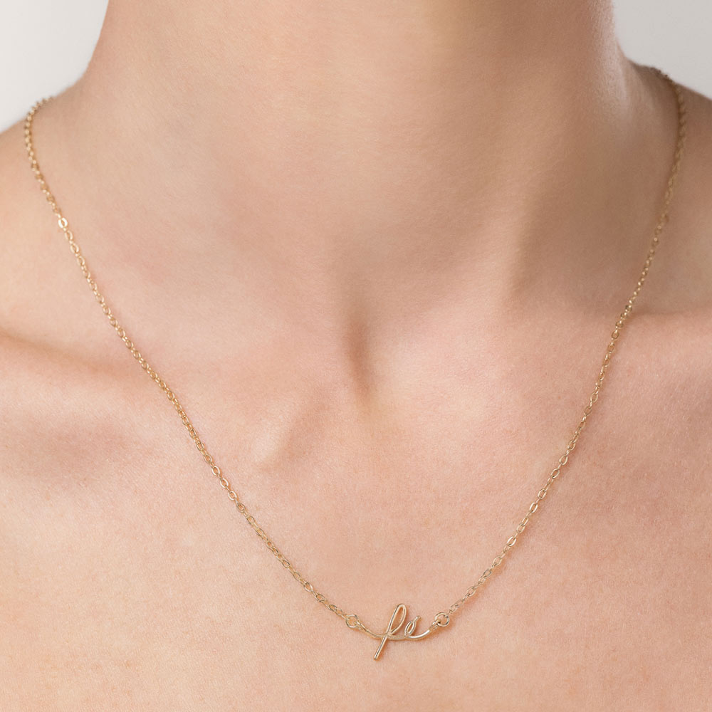 GOLD FAITH NECKLACE