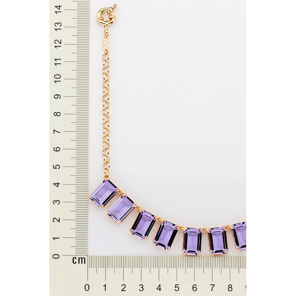 GOLD PURPLE GLOW CHOKER