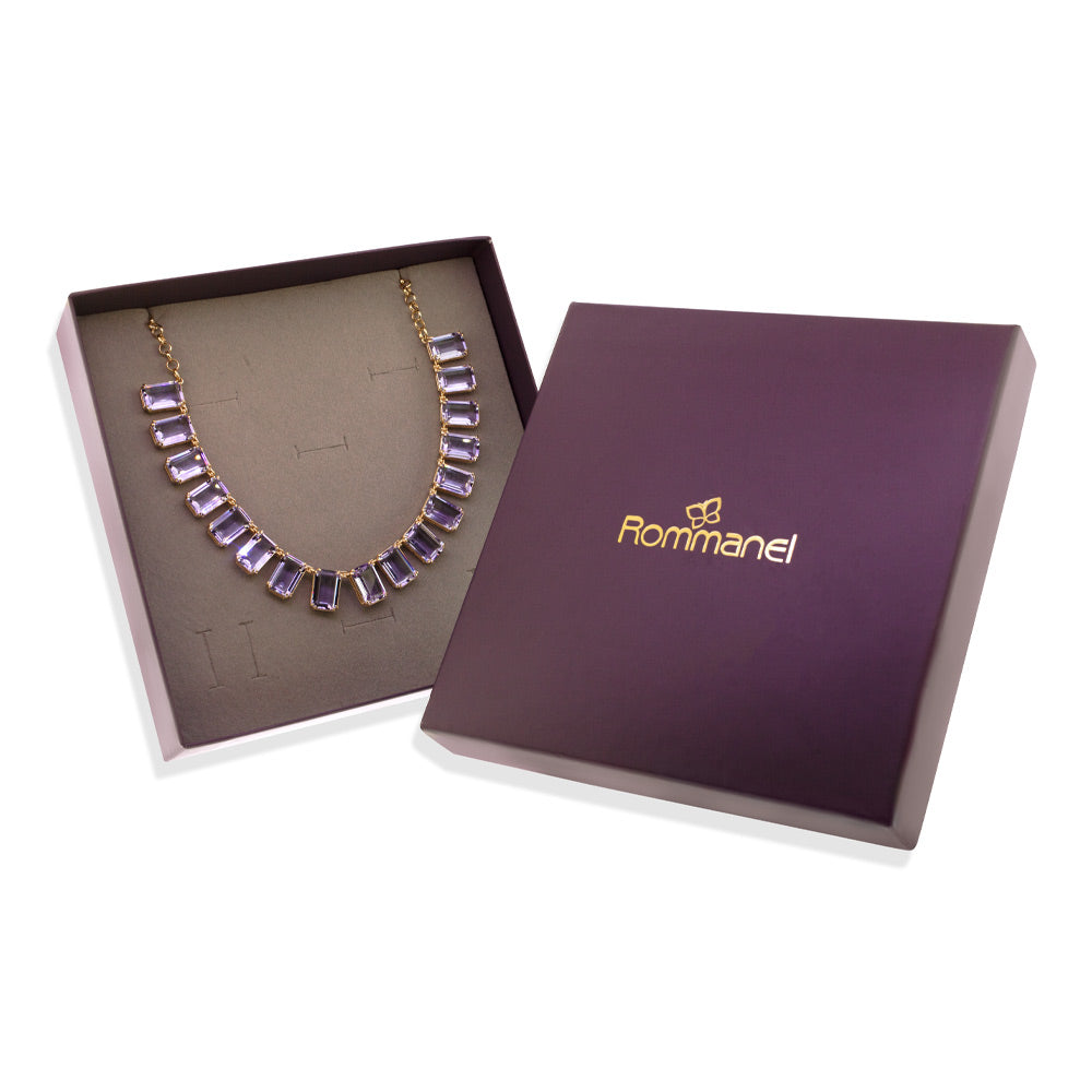 GOLD PURPLE GLOW CHOKER