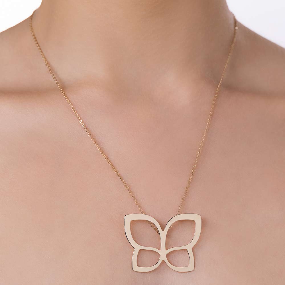 GOLD ROMMANEL BUTTERFLY MAXI NECKLACE