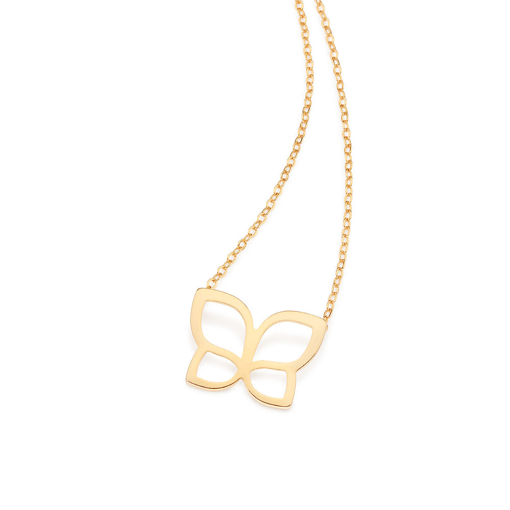 GOLD ROMMANEL BUTTERFLY MINI NECKLACE