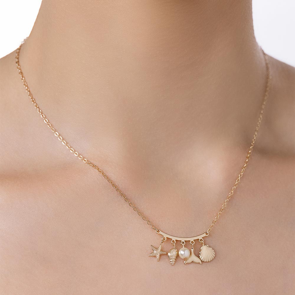 GOLD SEA SHORE NECKLACE