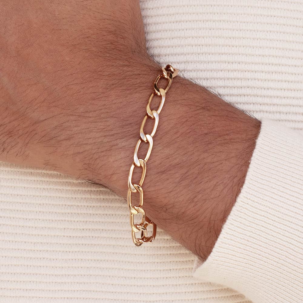 MEN’S GOLD GROSMET CHAIN BRACELET