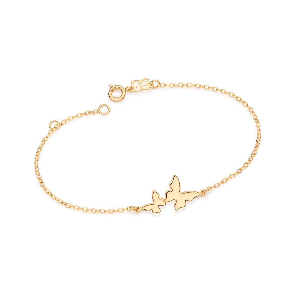 GOLD PLATED BUTTERFLY BRACELET