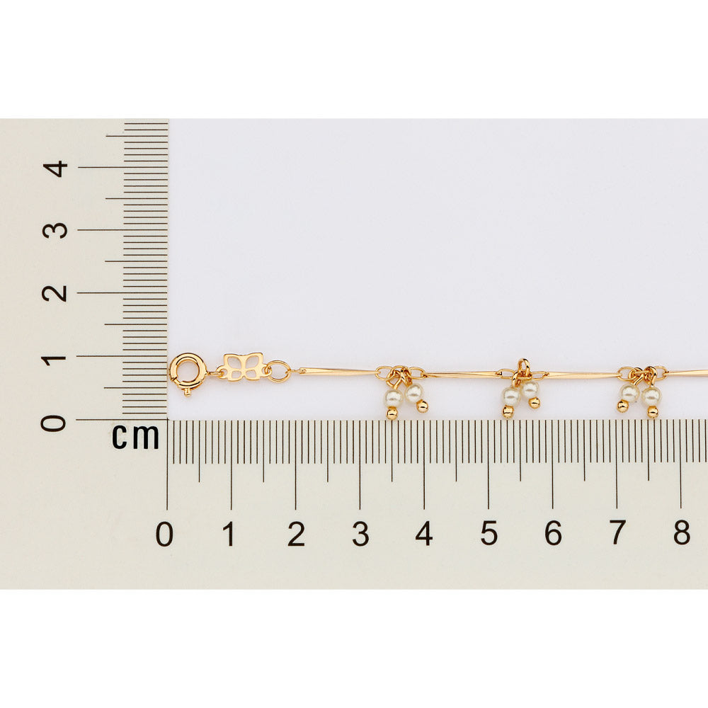 GOLD SMALL CLASSIC PEARLS BRACELET