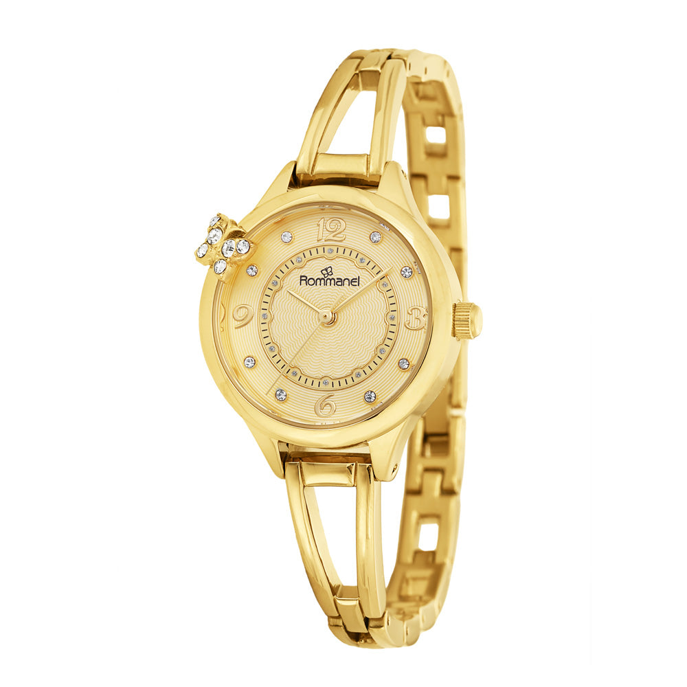GOLD SOCIAL ANALOG WATCH