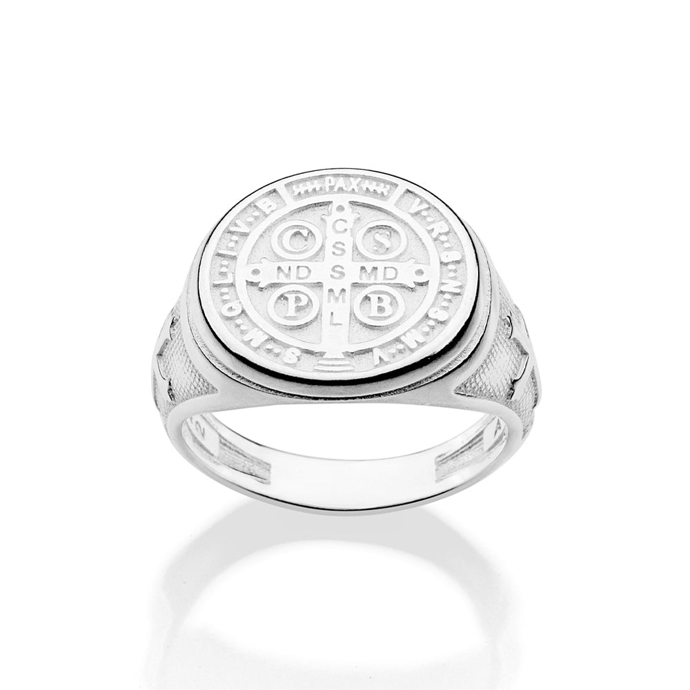 MEN’S SILVER 925 SAINT BENEDICT RING