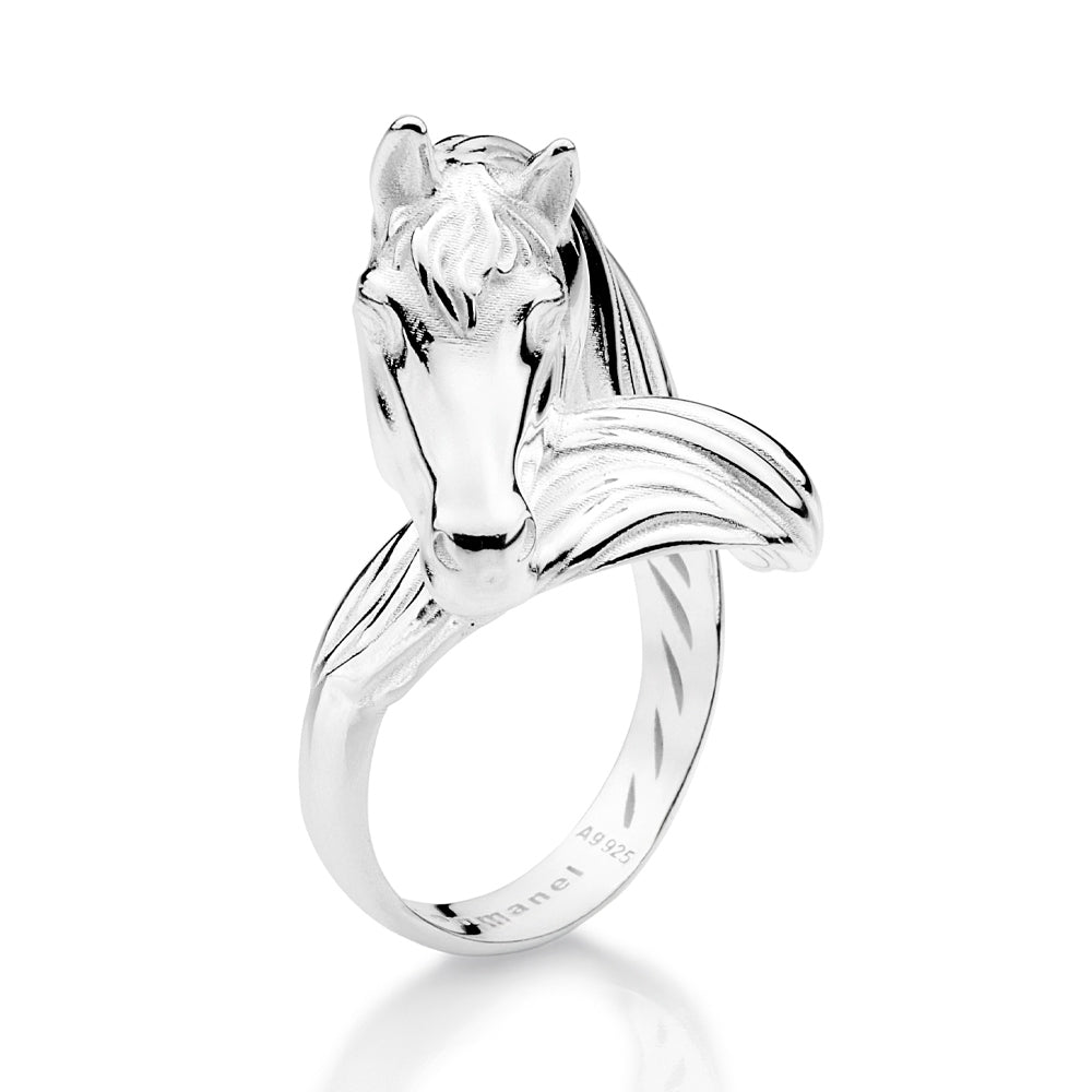 SILVER 925 STALLION SOUL RING