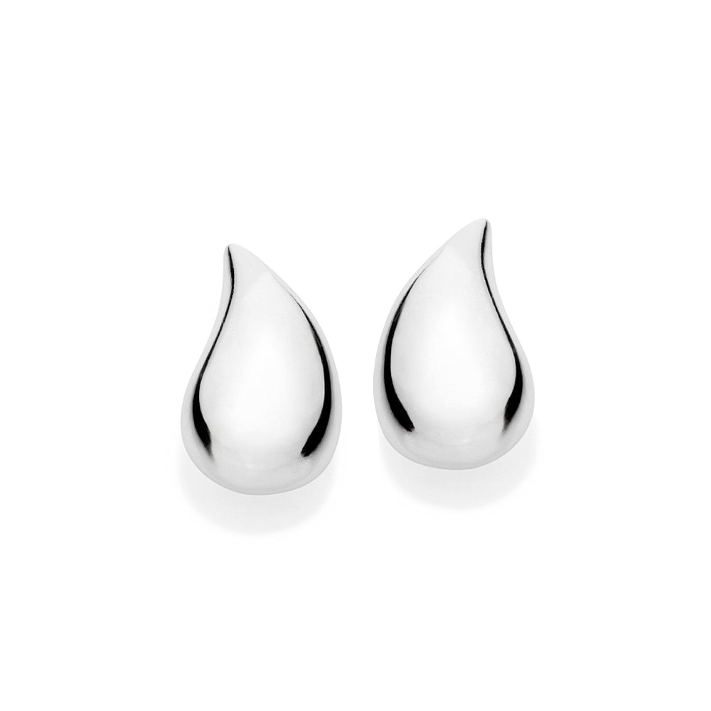 SILVER 925 BOLD DROPLET EARRINGS