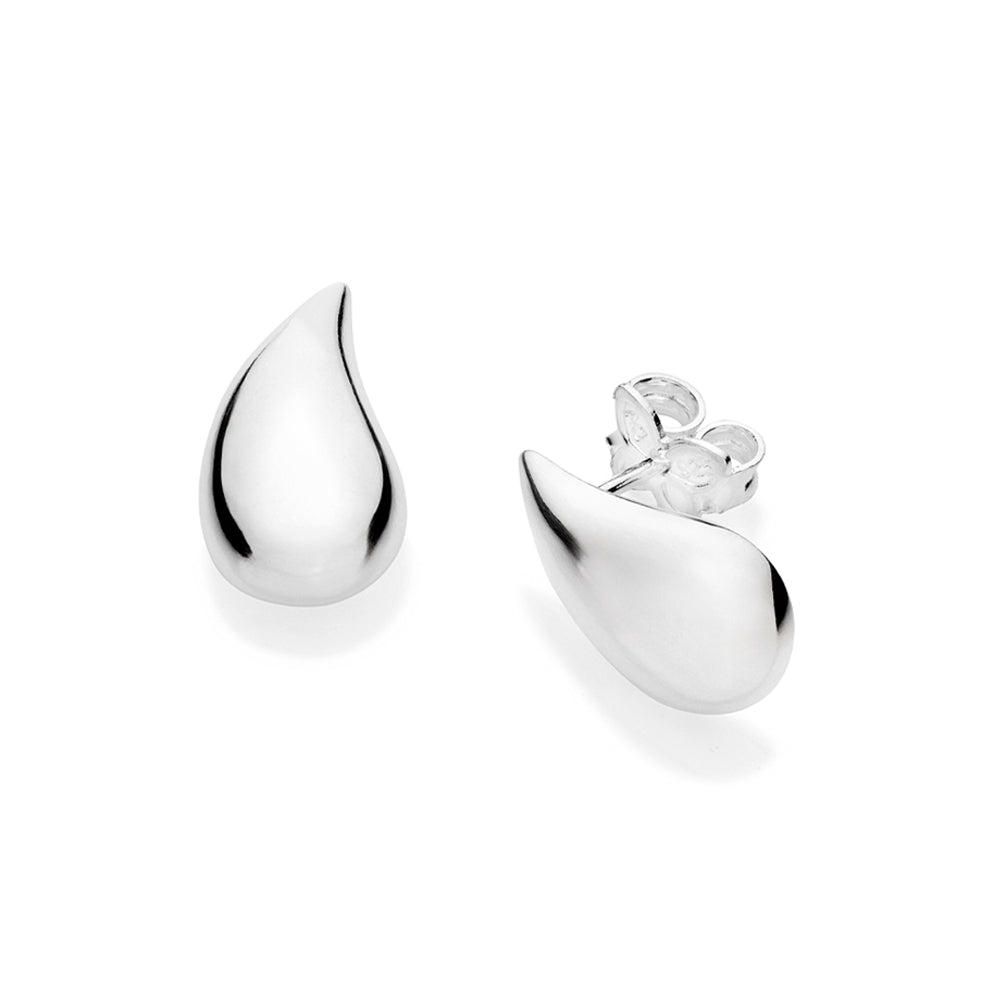 SILVER 925 BOLD DROPLET EARRINGS