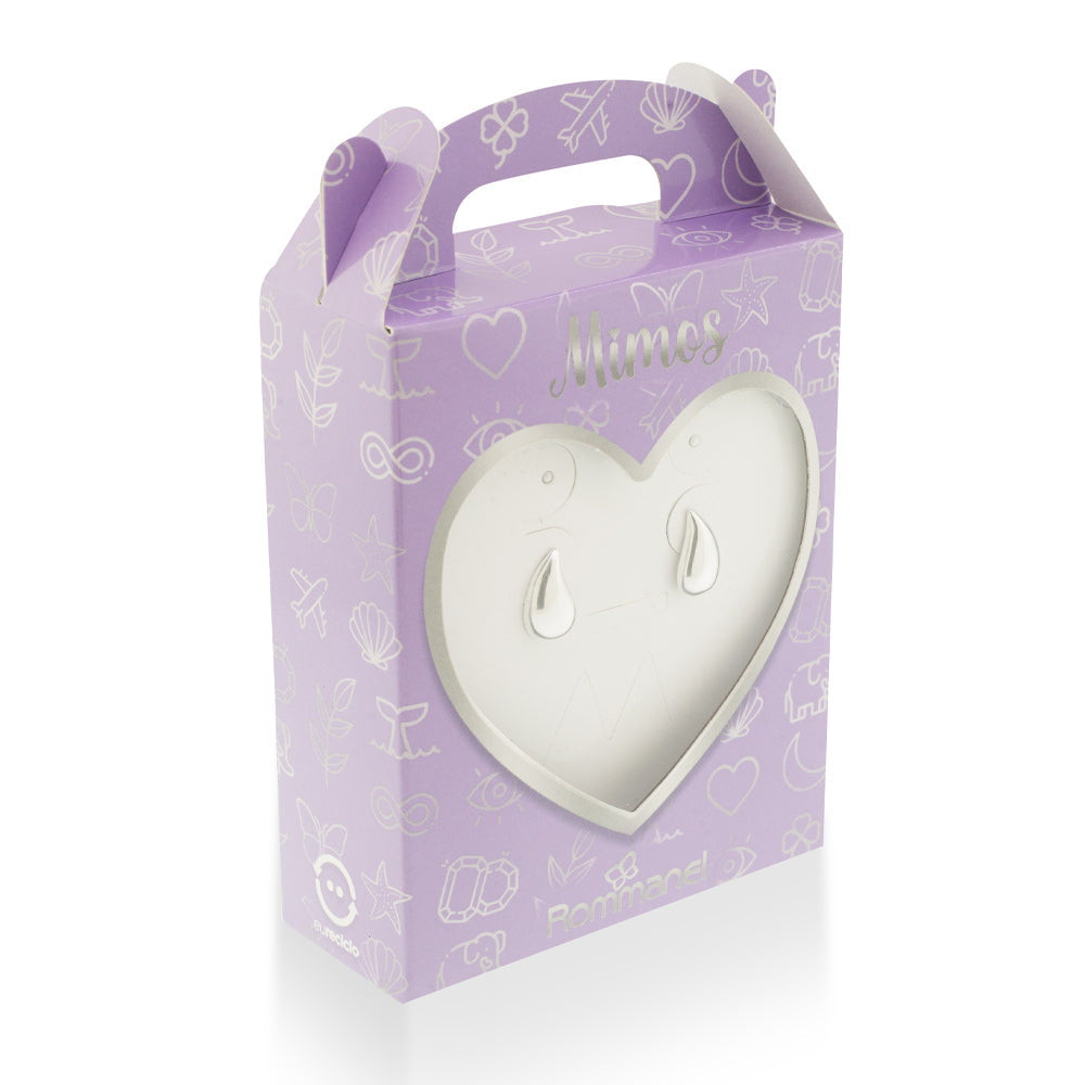 SILVER 925 BOLD DROPLET EARRINGS