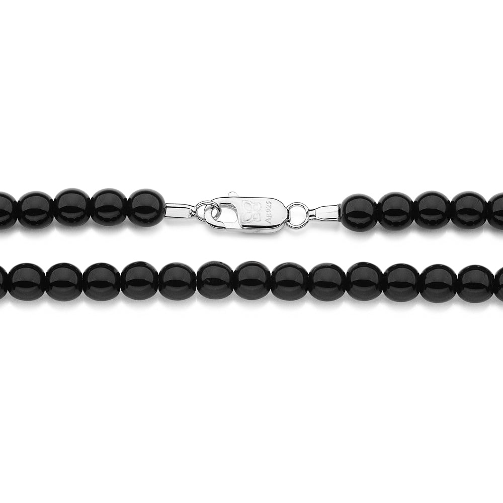 SHAMBALA CORD WITH SYNTHETIC STONES IN SOLID 925 SILVER