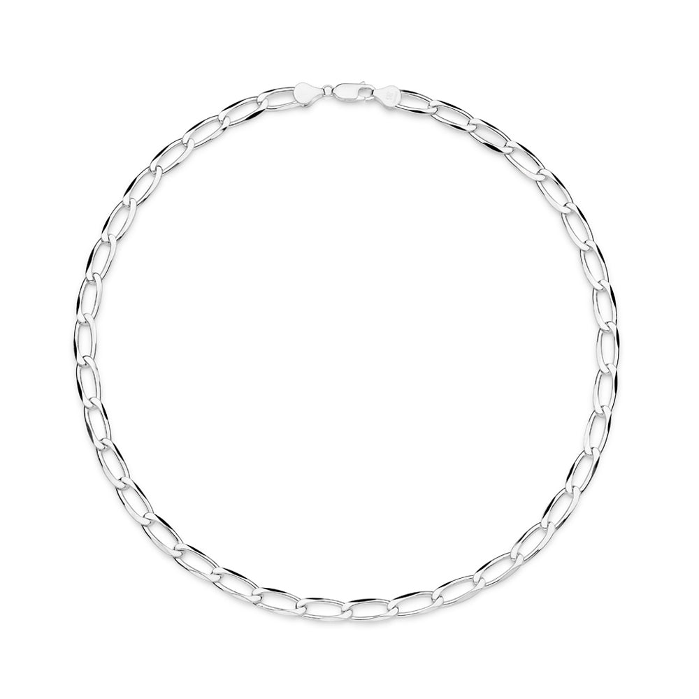MEN'S SOLID STERLING SILVER 925 CHAIN NECKLACE