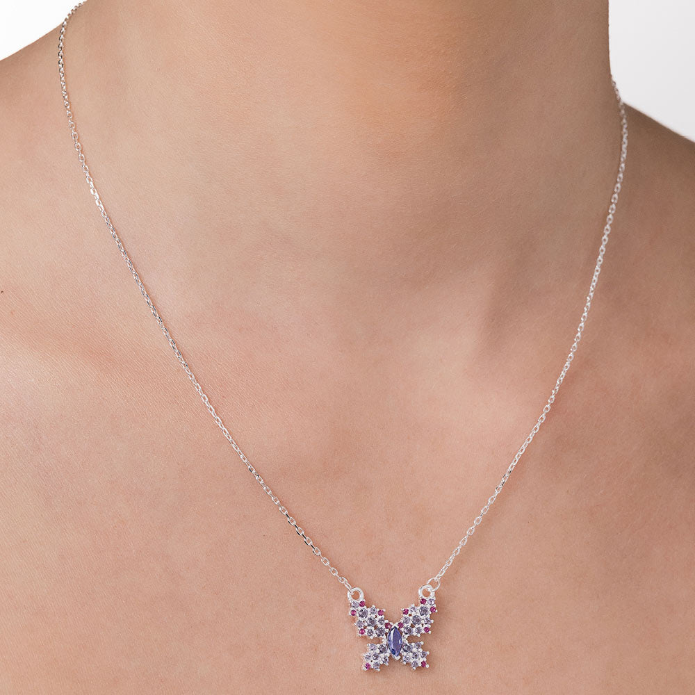 SILVER 925 BUTTERFLY ELEGANCE NECKLACE