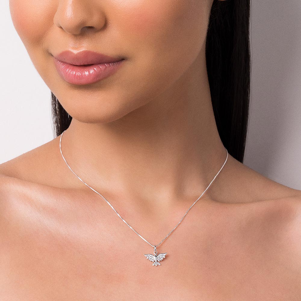 SILVER PENDANT WITH ZIRCONIA