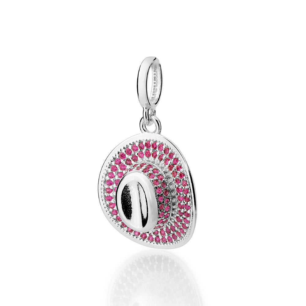 SILVER 925 RIDER'S COWBOY HAT PENDANT