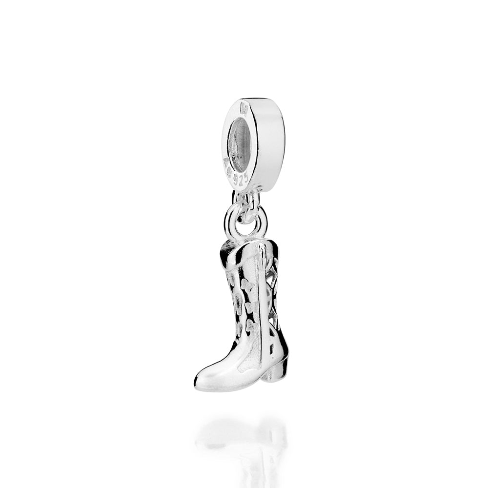 SILVER 925 COWGIRL STEPS CHARM