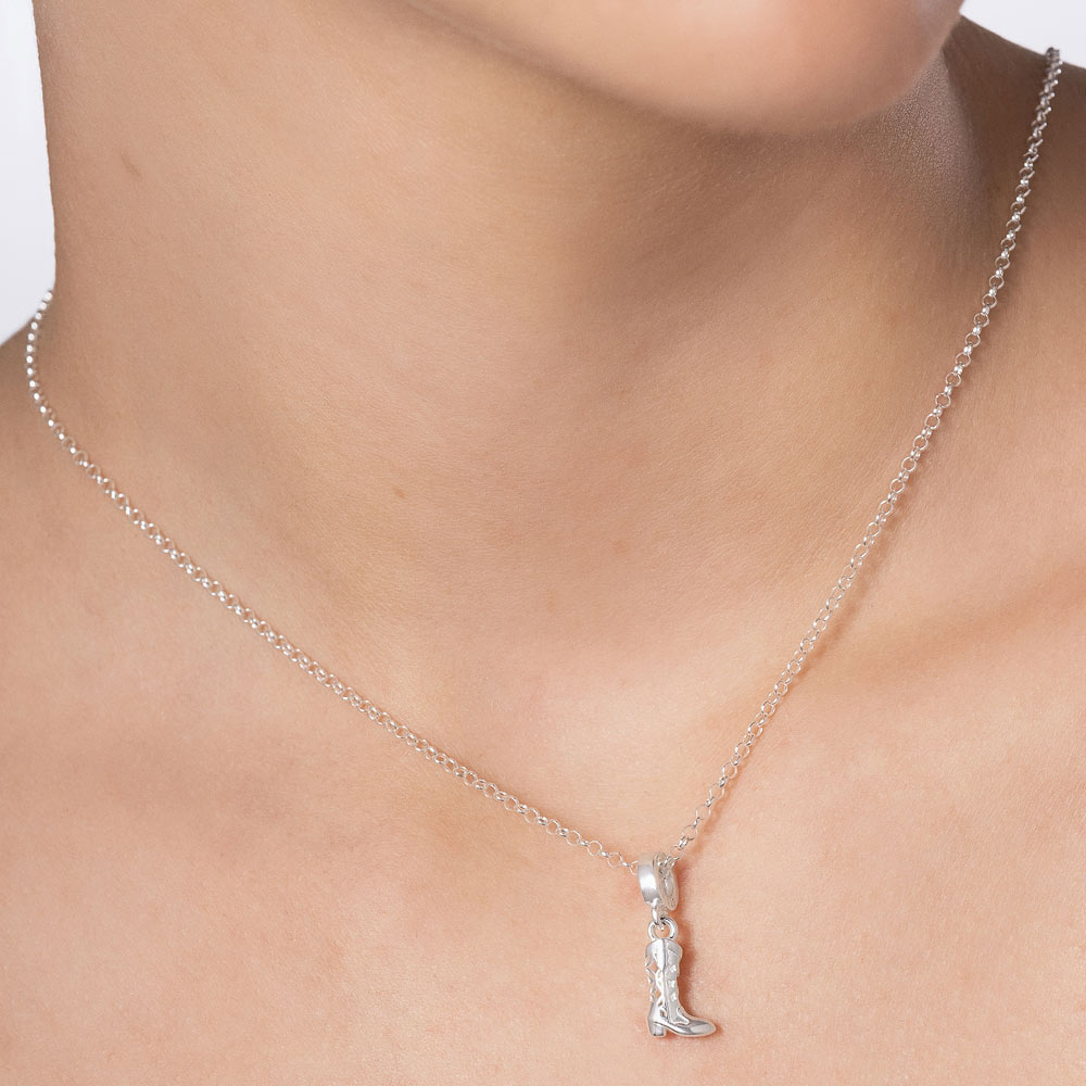 SILVER 925 COWGIRL STEPS CHARM