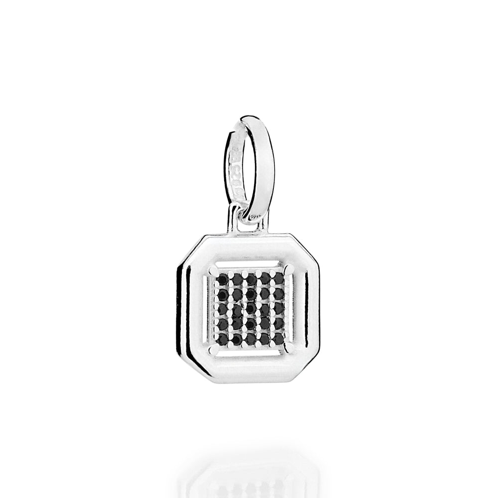 MEN'S SILVER 925 OCTAGONAL PENDANT