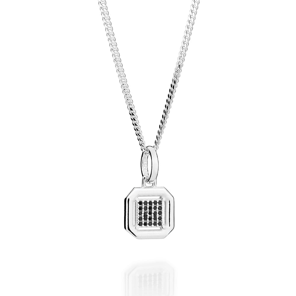 MEN'S SILVER 925 OCTAGONAL PENDANT