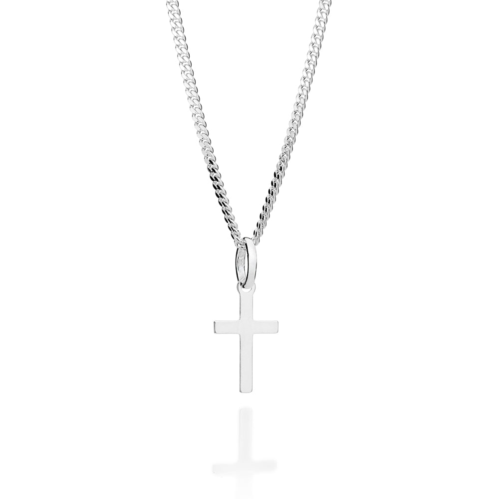 MEN'S SILVER 925 PLAIN CROSS PENDANT