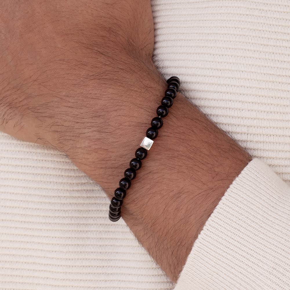 MEN'S SILVER 925 SMALL SHAMBALA BRACELET
